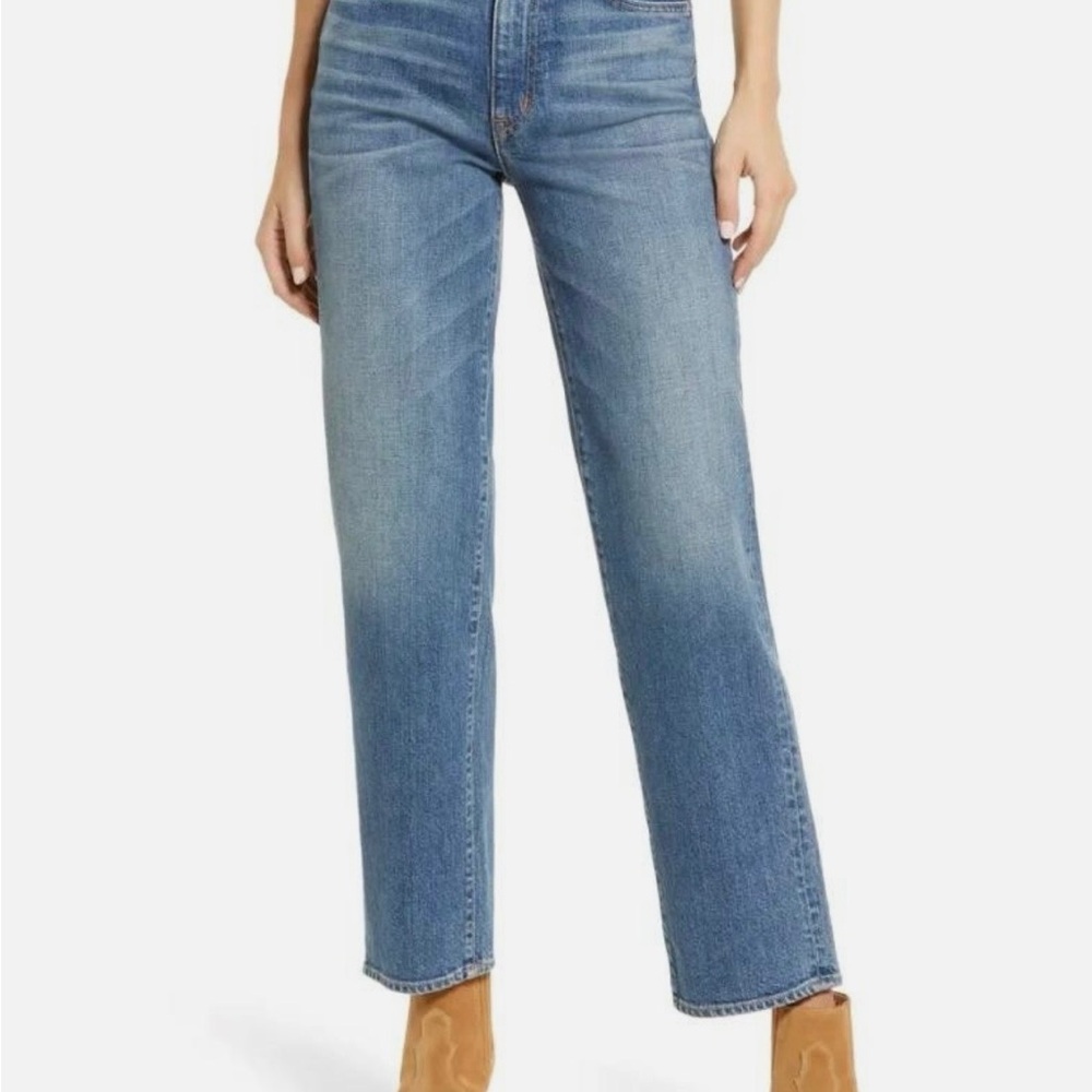 SLVRLAKE Blue Straight Leg Jeans